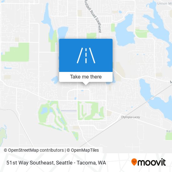 51st Way Southeast map