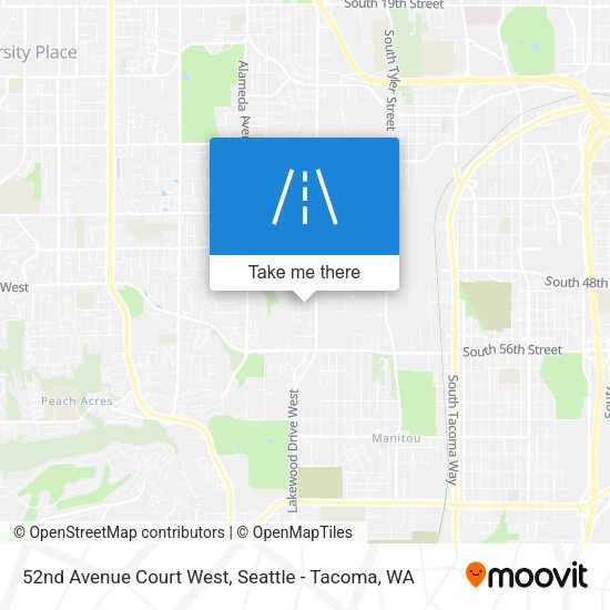Mapa de 52nd Avenue Court West