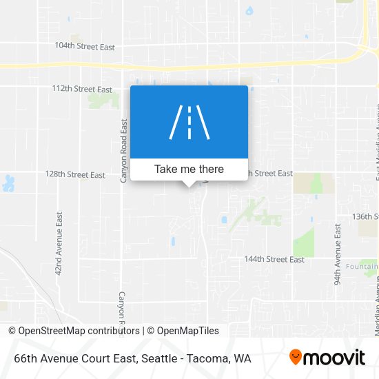 66th Avenue Court East map