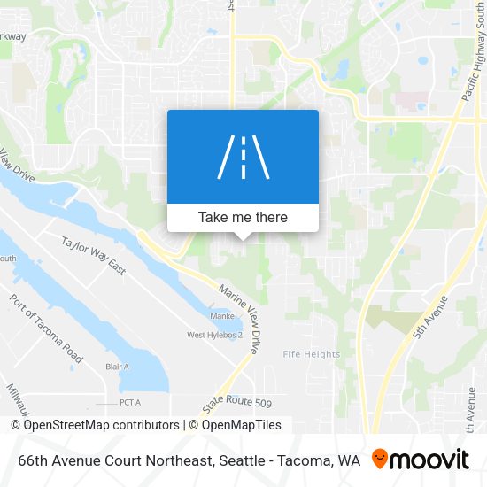 Mapa de 66th Avenue Court Northeast