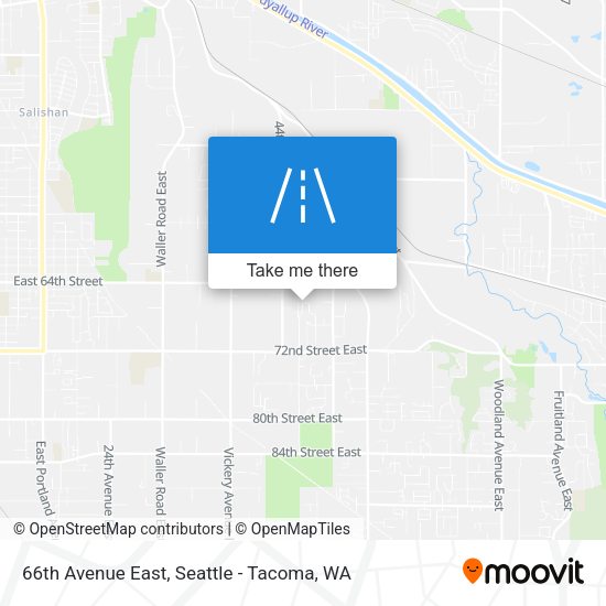 66th Avenue East map