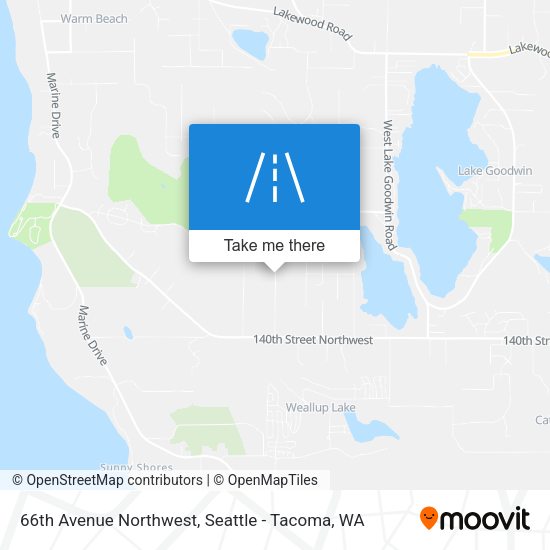 66th Avenue Northwest map