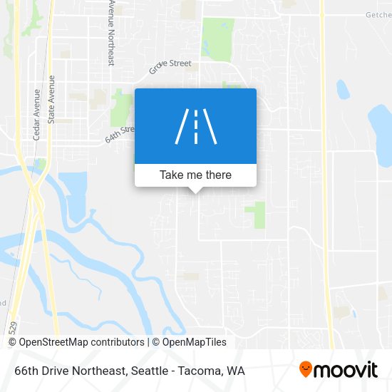 66th Drive Northeast map