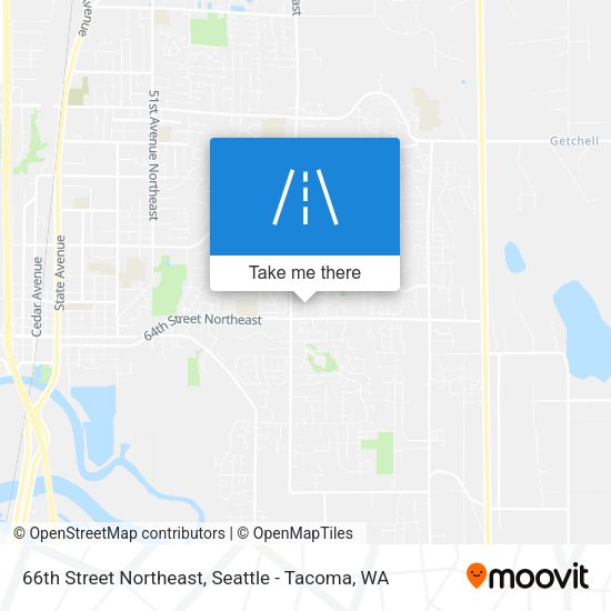 Mapa de 66th Street Northeast