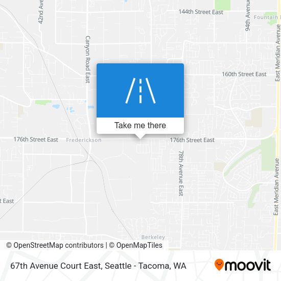 67th Avenue Court East map