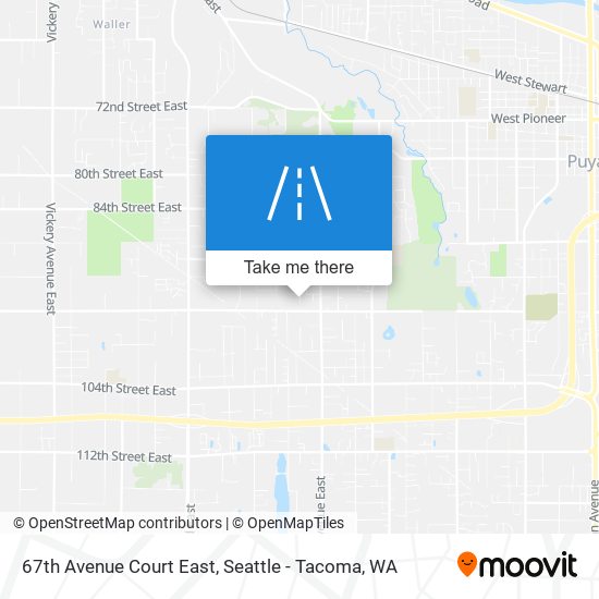 67th Avenue Court East map