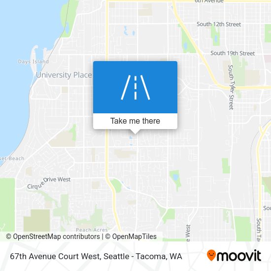 67th Avenue Court West map