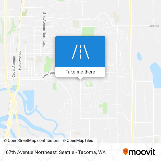 67th Avenue Northeast map