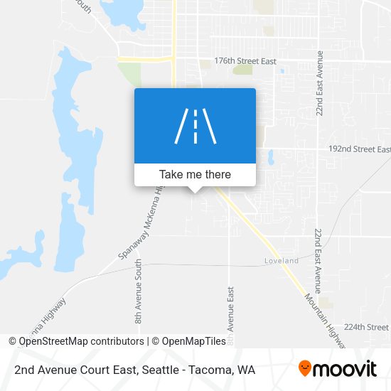 Mapa de 2nd Avenue Court East