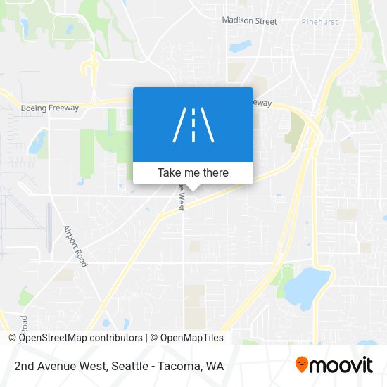 Mapa de 2nd Avenue West
