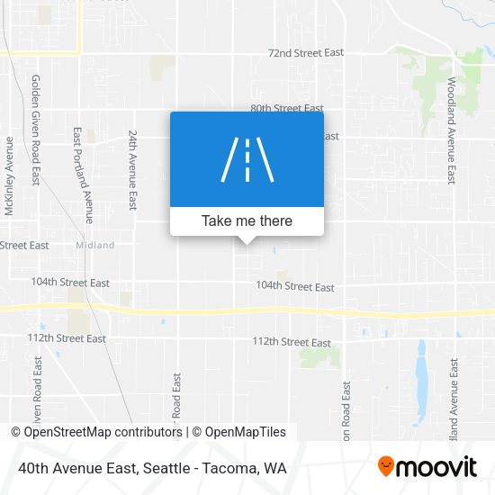 40th Avenue East map