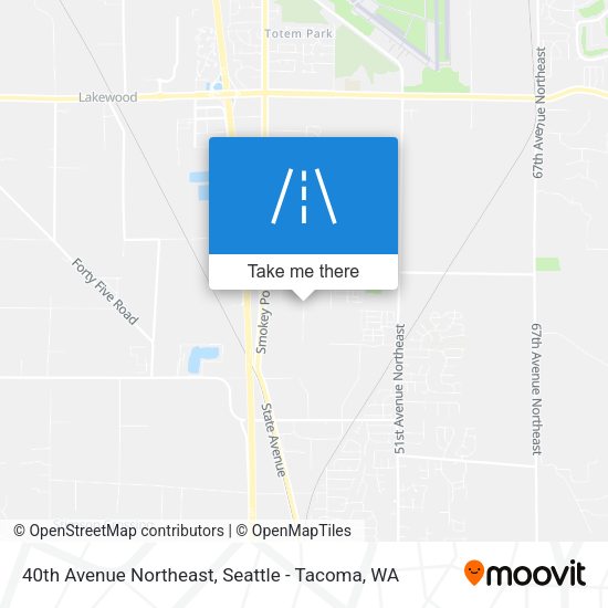 40th Avenue Northeast map