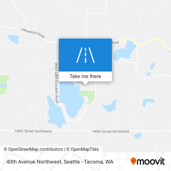 40th Avenue Northwest map