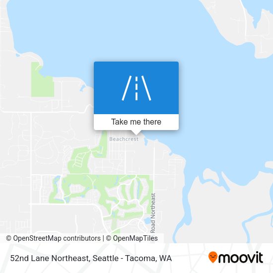 52nd Lane Northeast map