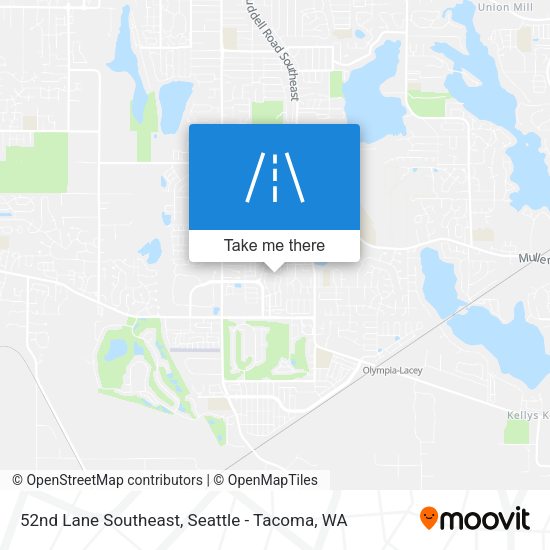 52nd Lane Southeast map