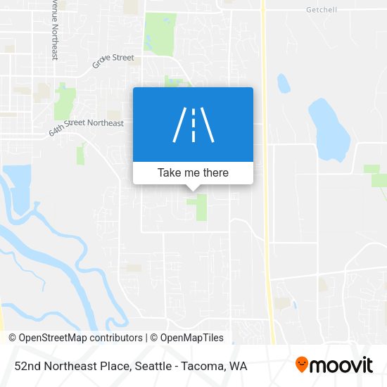 52nd Northeast Place map