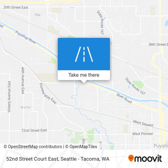 Mapa de 52nd Street Court East
