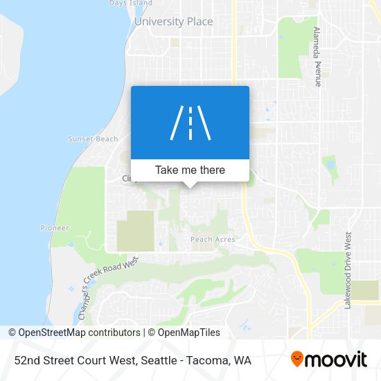 52nd Street Court West map