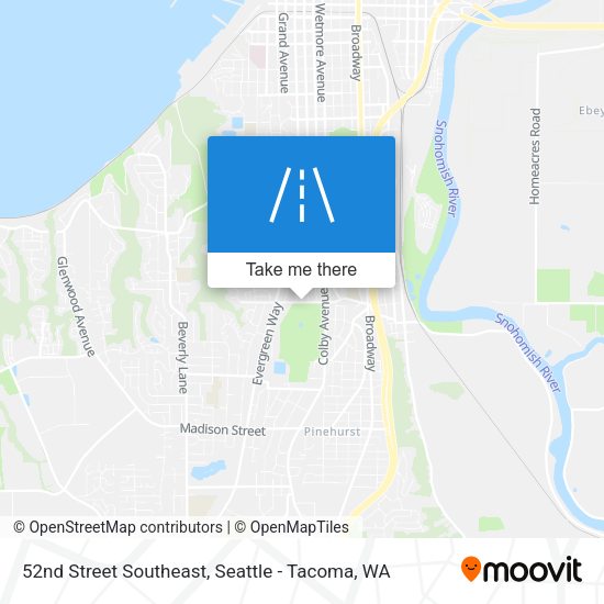 52nd Street Southeast map