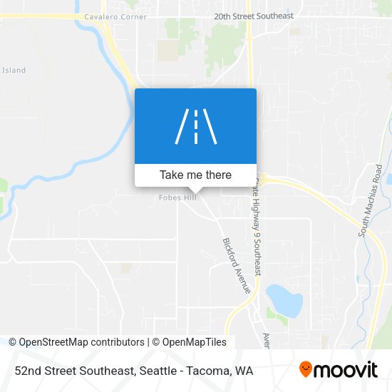 52nd Street Southeast map
