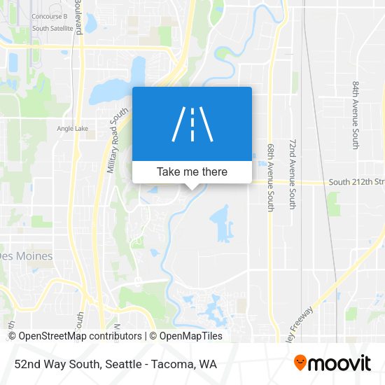 52nd Way South map