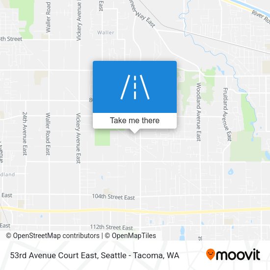 53rd Avenue Court East map