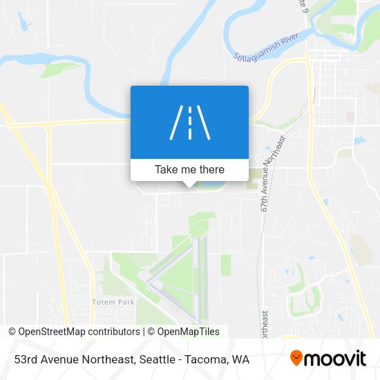 53rd Avenue Northeast map