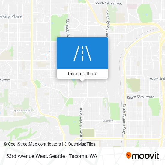 53rd Avenue West map