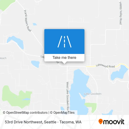53rd Drive Northwest map