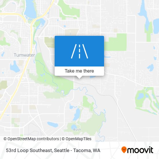 53rd Loop Southeast map