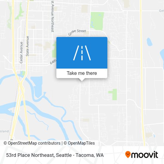 53rd Place Northeast map