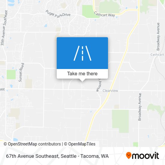 Mapa de 67th Avenue Southeast