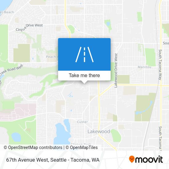 67th Avenue West map