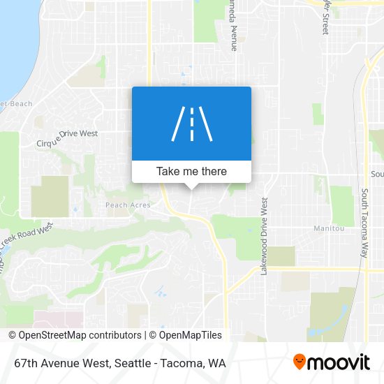 67th Avenue West map