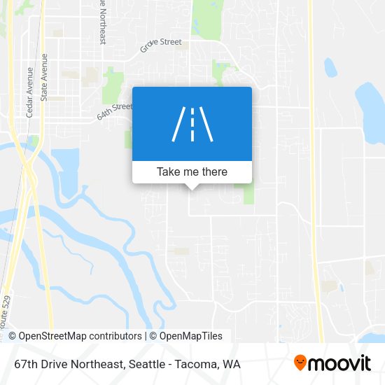 67th Drive Northeast map
