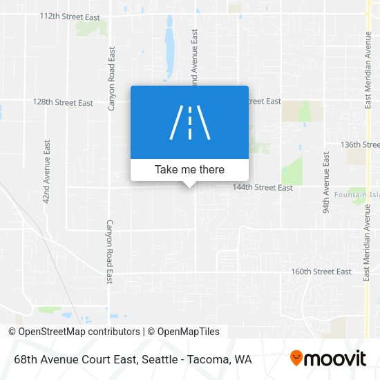 Mapa de 68th Avenue Court East