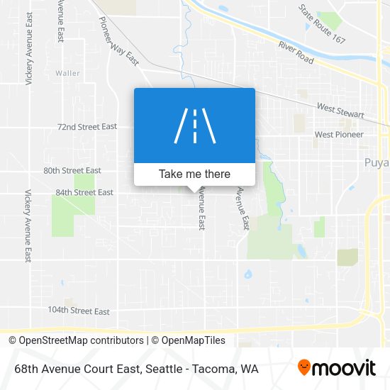 68th Avenue Court East map