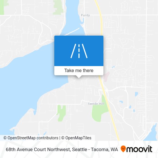 Mapa de 68th Avenue Court Northwest