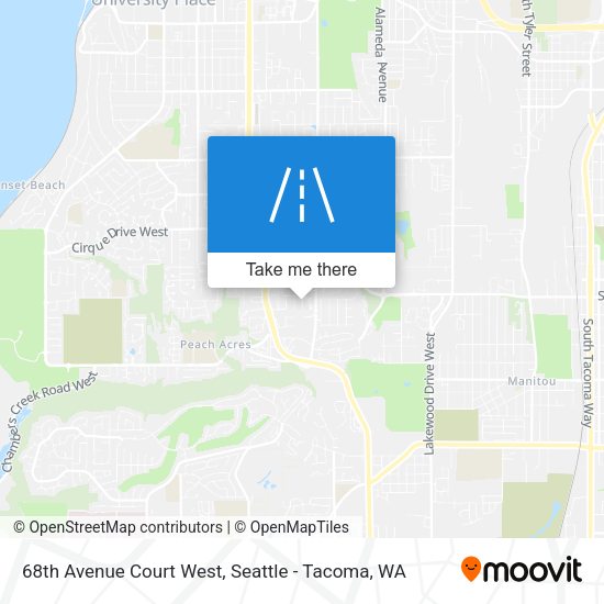 Mapa de 68th Avenue Court West