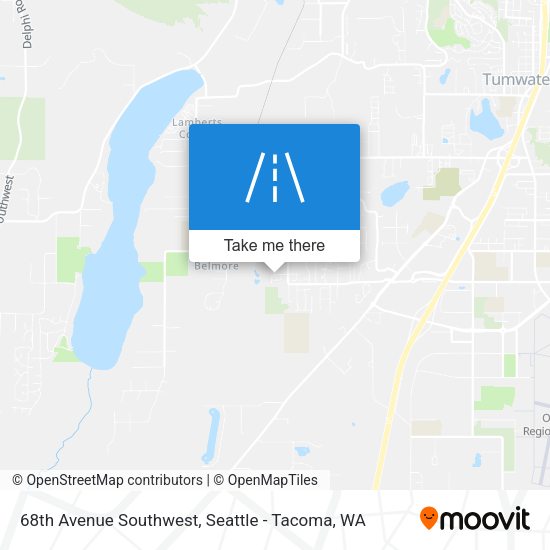 68th Avenue Southwest map