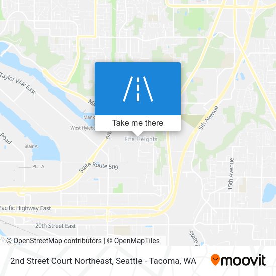 Mapa de 2nd Street Court Northeast
