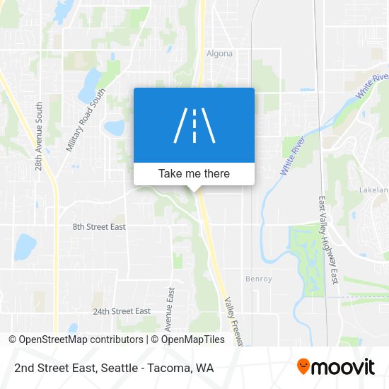 Mapa de 2nd Street East