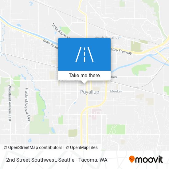 2nd Street Southwest map