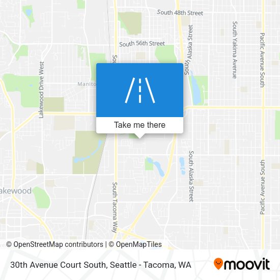 30th Avenue Court South map