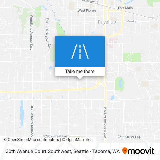 30th Avenue Court Southwest map