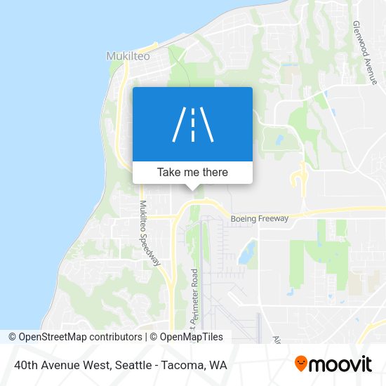 Mapa de 40th Avenue West