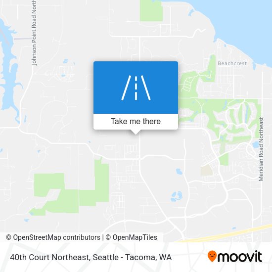 40th Court Northeast map