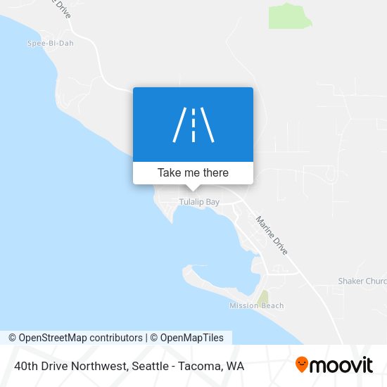 Mapa de 40th Drive Northwest