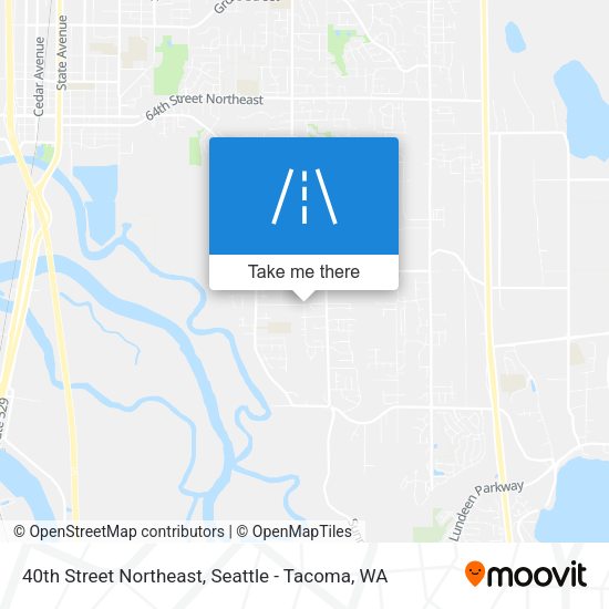 40th Street Northeast map
