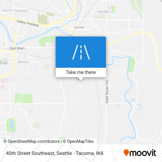 40th Street Southeast map